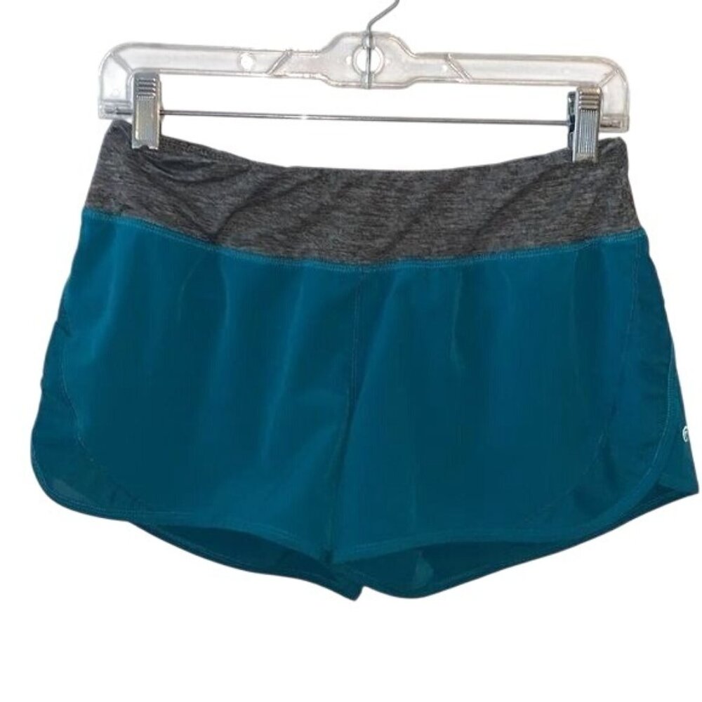 Champion Womens Athletic Running Shorts Gray & Blue Size M